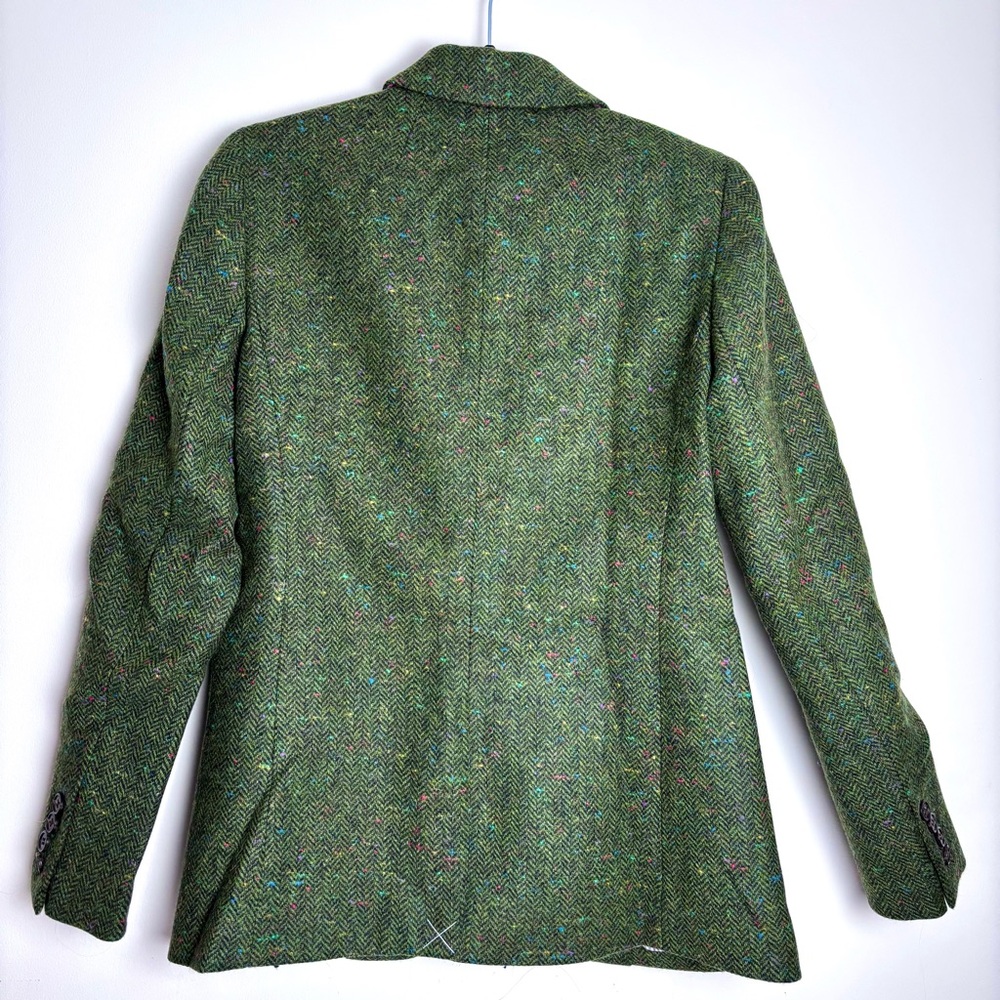 J. Crew Olive Herringbone Blazer - Picture 2 of 5